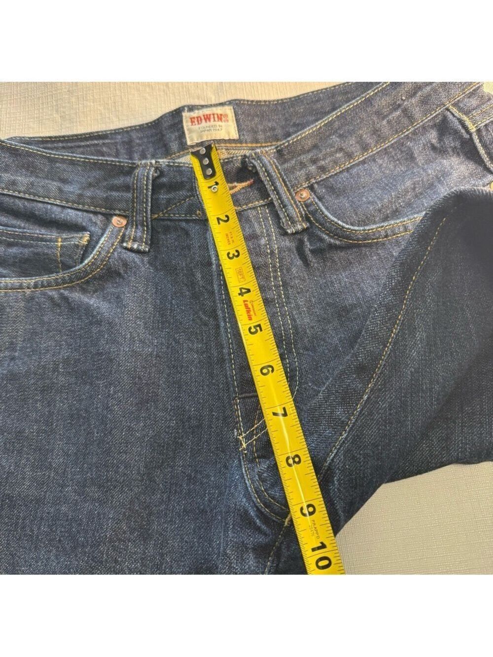 Edwin Japan Dark Blue Straight Fit Jeans 30 - Picture 7 of 11